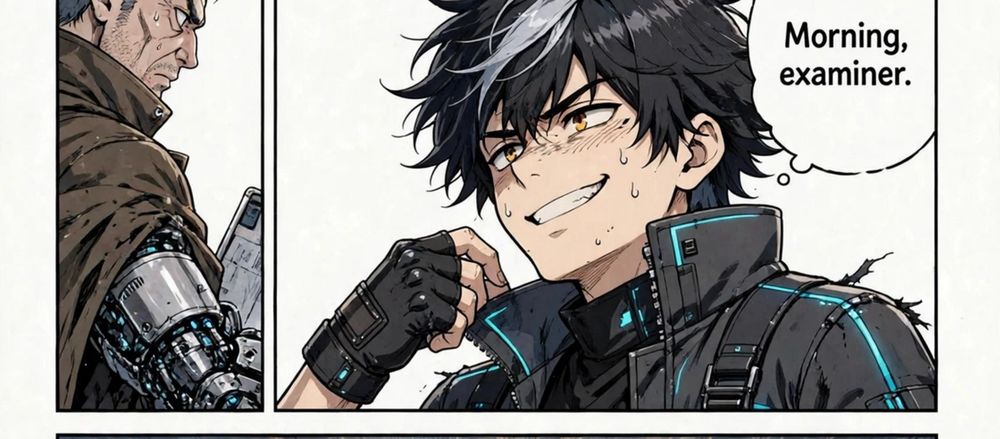Kai grins: Morning, examiner